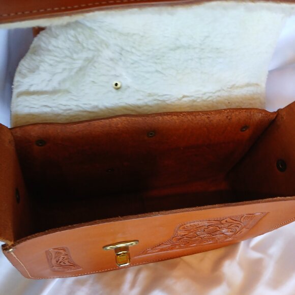Western Saddle Purse Leather Handbag - Gently used - Picture 7 of 8